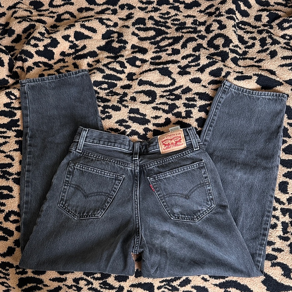 Levi's Charcoal Black Straight-Leg Jeans